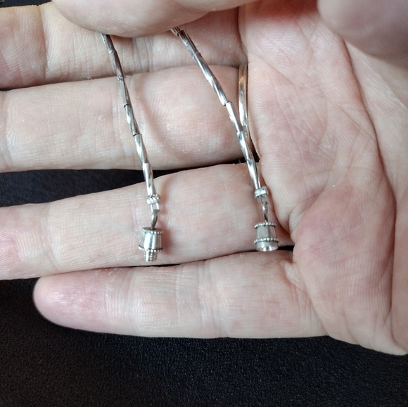 Purple Beaded Necklace with Teddy Bear Pendant - Picture 7 of 8